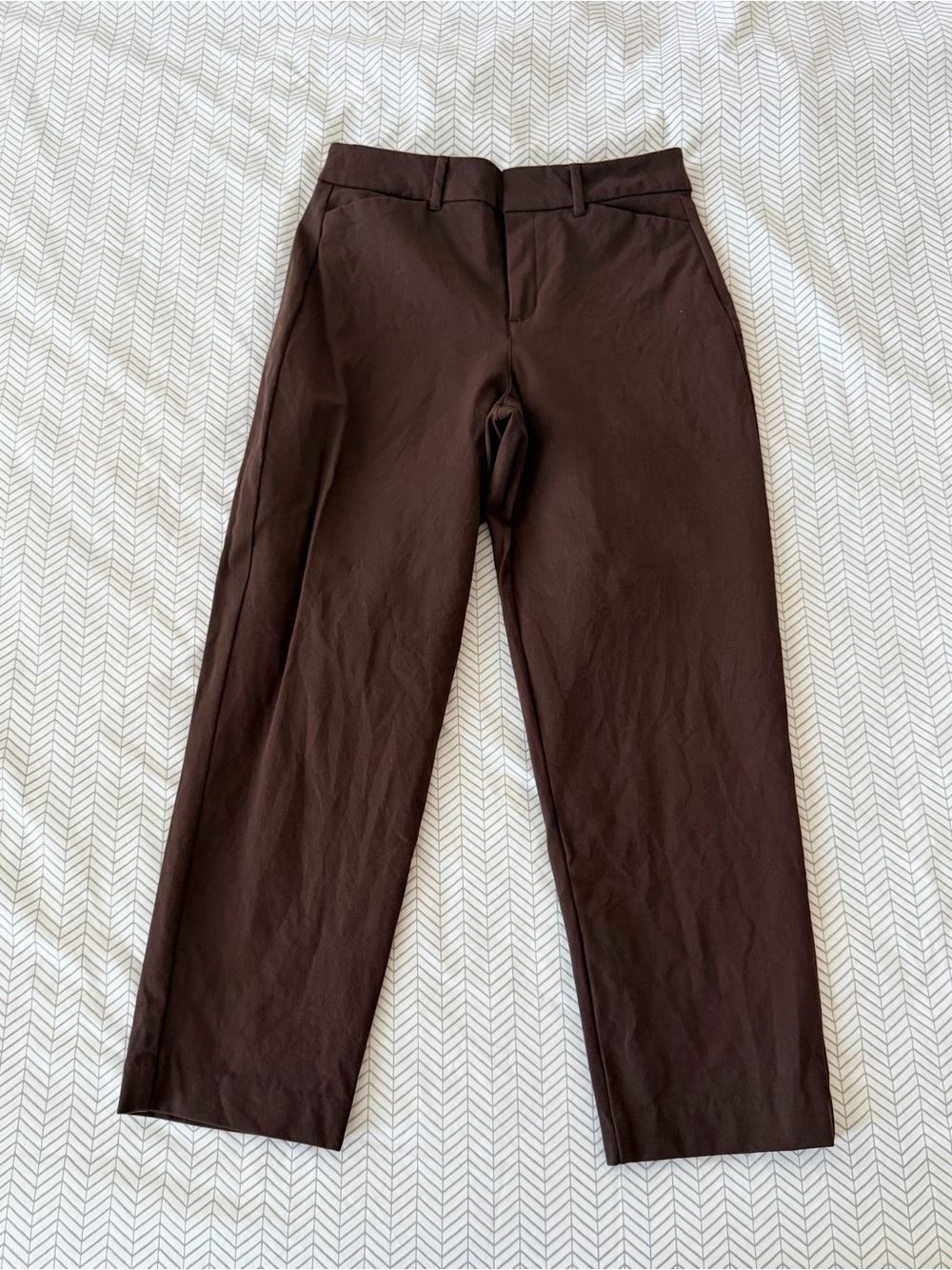 Old Navy Women's Brown Straight-Leg Jumpsuit Pants